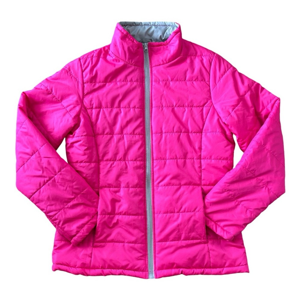 Faded Glory Pink Puffer Jacket Women’s Size Medium (8-10)